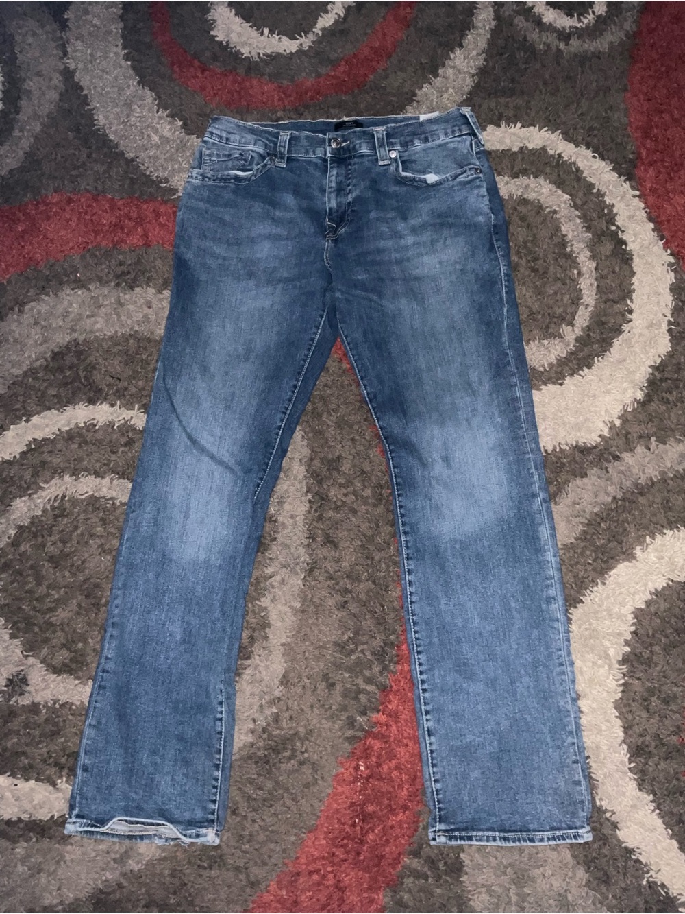 True Religion Men's Blue Straight-Leg Jeans size 36